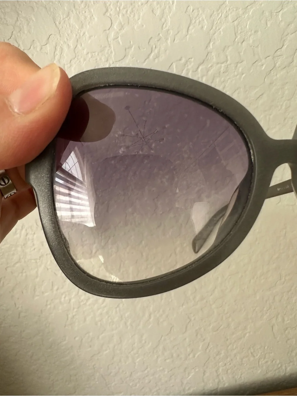Prada Women's Oversized Butterfly Sunglasses - Gray Frame with Gradient Lenses